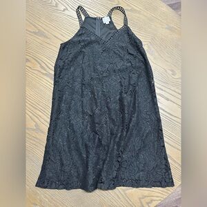 Francesca’s Black Lace Dress